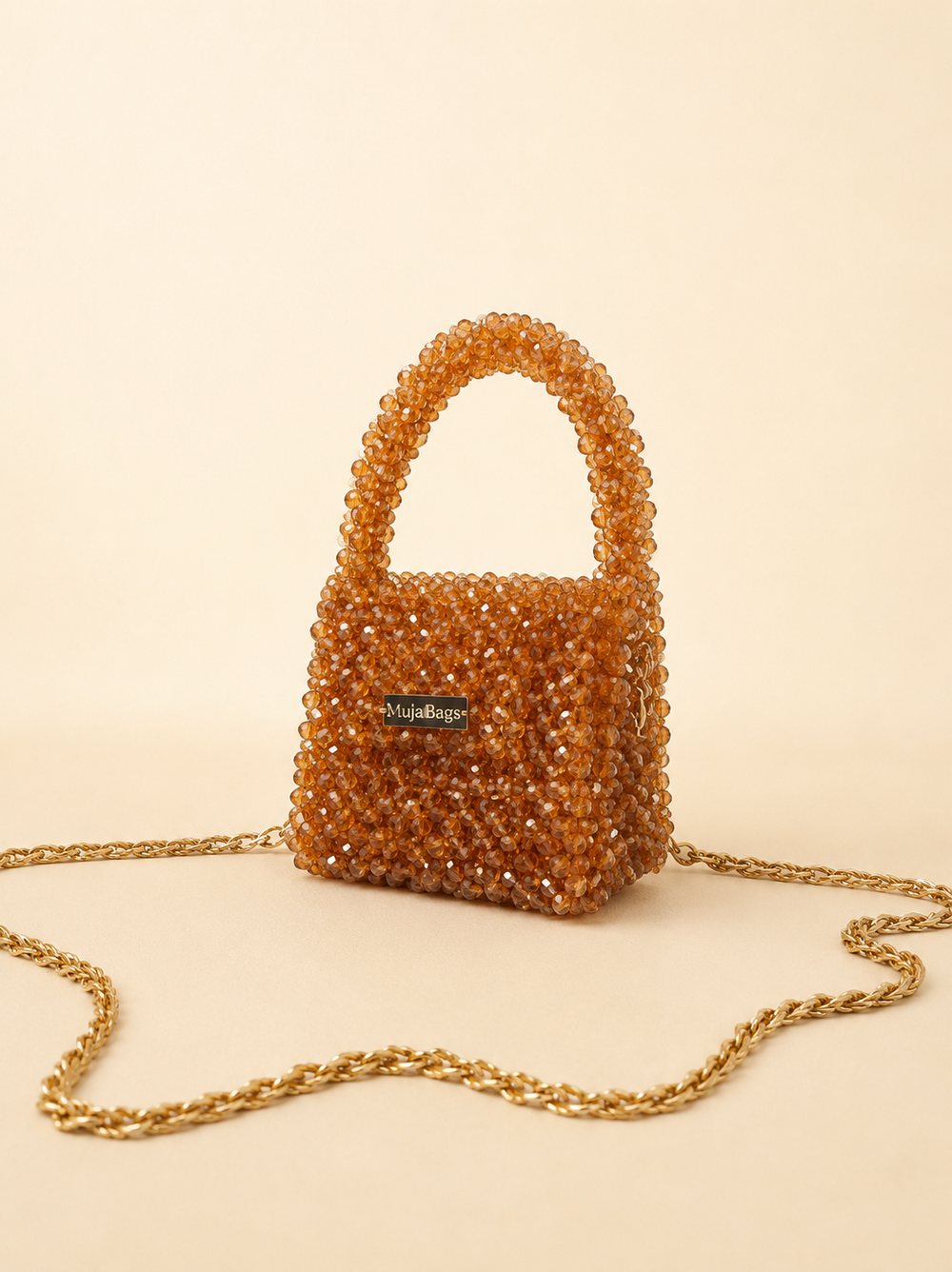 Luxury Handmade Crystal Beaded Mini Bag for Women – Premium Party Shoulder Bag